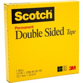 3M Scotch Permanent Double Sided Tape 1/2