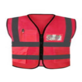 Safety Vest With Pockets Orange Color  
