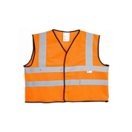 Safety Vest Orange With Four Reflectors 