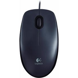 Logitech Wired Mouse M90 Black USB  