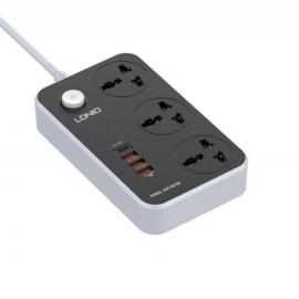 LDNIO Fire Resistant Power Extension 3 Socket With 6 USB Ports 5M  