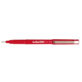 Artline Sign Pen EK-200 Red 0.4mm PK 12pcs  