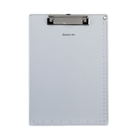 Comix Clipboard With Aluminum Clip Ruled A4 Grey Color 