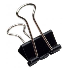 Mimax Binder Clips 25mm Plated Black Pack 12pcs 