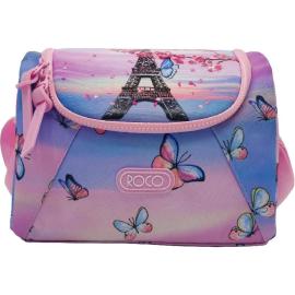 Roco Paris Lunch Bag Color Pink & Blue  