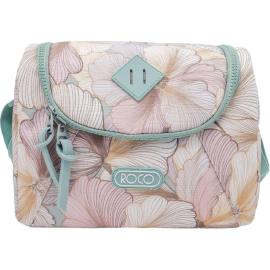 Roco Flowers Lunch Bag Color Pink & Brown  