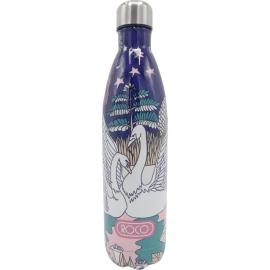 Roco Swan Water Bottle 750 ml Pattern Prints & Blue  
