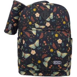 Roco Butterfly Backpack With Accessory For Device 15.6 inch Color Black  
