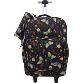 Roco Butterfly Trolley Bag With Accessory For Device 15.6 inch Color Black  