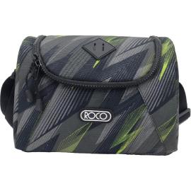 Roco Zigzag Abstract Lunch Bag Color Black & Green  