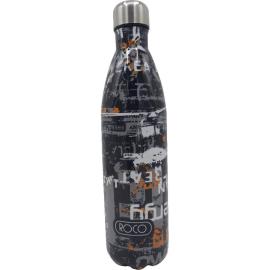 Roco Grafitti Abstract Water Bottle 750 ml Black & Grey  