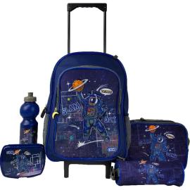 Roco Astronaut Slam Dunk 5 in 1 Value Set Trolley Bag With Accessory Color Blue  