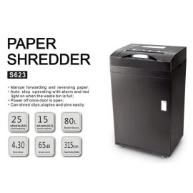 Comix Shredder 80L 25 Sheet A4 / 15 Sheet A3 Model S623