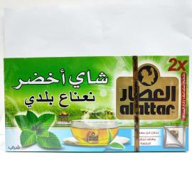 Al Attar Green Tea Baladi Mint 20 Bags