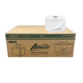 Avinoo Toilet Paper Roll Center Pull 2 Ply Box 12 Roll