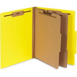 Expanding Folder Legal Size 2 Dividers Color Yellow Made in Mexico