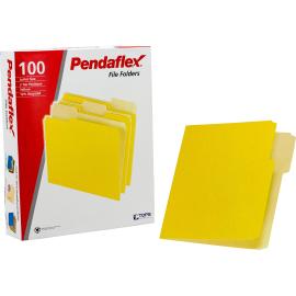 Pendaflex Manila File Folder Two-Tone Letter Size Yellow