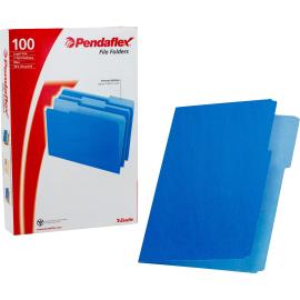 Pendaflex Manila File Folder Two-Tone Legal Size Blue