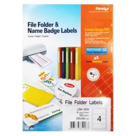 Formatec File Folder Labels A4 No.4 PK 100 Sheet