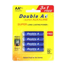 Double A Battery AA Super Alkaline Card 3+1pcs