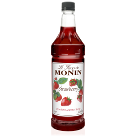 Monin Strawberry Syrup Bottle 1L