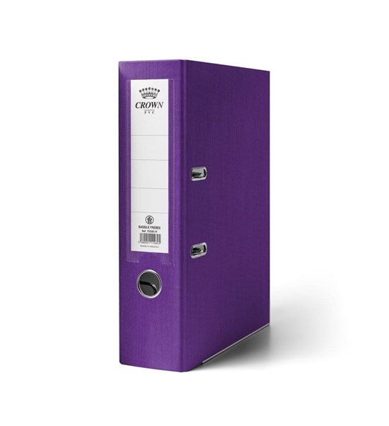 Crown Box File Plastic 8cm Violet Color