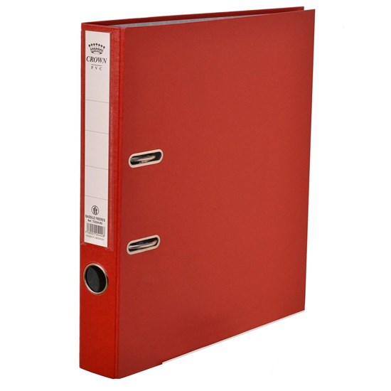 Crown Box File Plastic 4cm Red Color