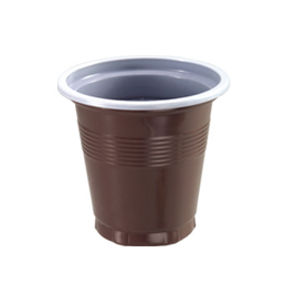 Coffee Cup Plastic Brown 50pcs 
