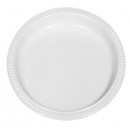 Plastic Plate Round Size 330 / 50pcs  