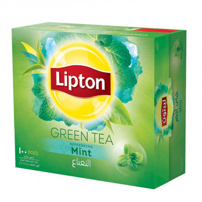 Lipton Green Tea With Mint 100 Bag  