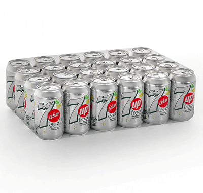 7up diet Soft Drink Can 320ml / 24pcs