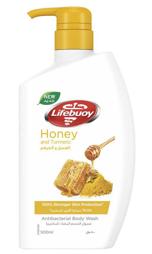 Lifebuoy Total 10 Antibacterial Hand Wash Honey & Curcuma 500ml  