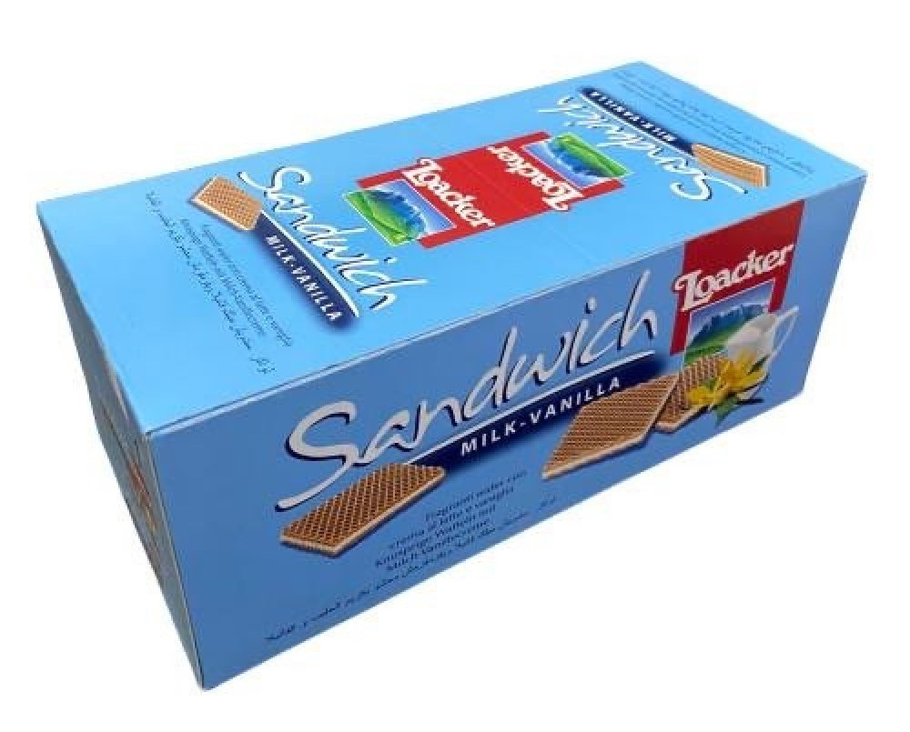 Loacker Sandwish Milk 25gr/25pcs 