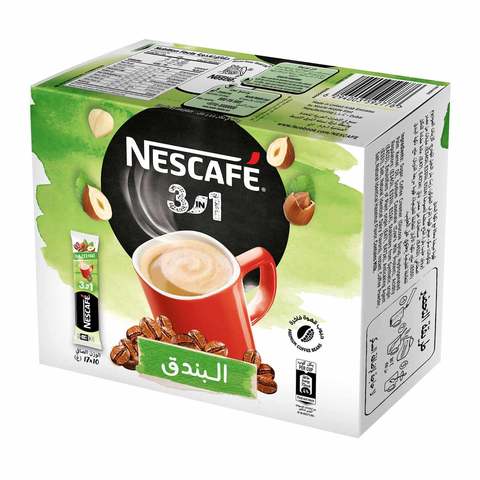 Nescafe 3in1 Coffee With Hazelnut 17gr 10pcs 
