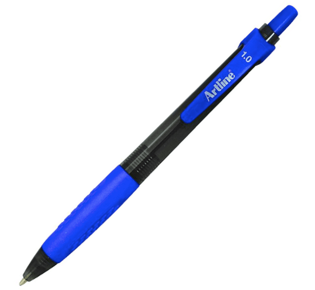 Artline Retractable Ballpoint Pen EK-8410 Blue 1mm PK 12pcs