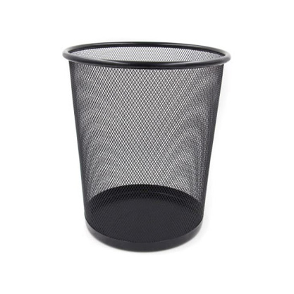 SAB Trash Basket Metal Mesh Black Color 