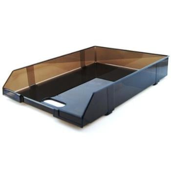 Elsoon Document Tray 1 Layer Brown Transparent 