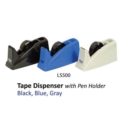 Elsoon Tape Dispenser Big 3 in 1 With Pen Holder Black Color 