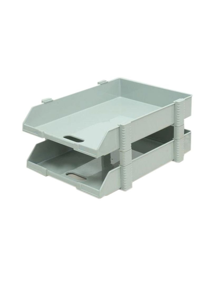 Elsoon Document Tray 2 Layer Grey Color 