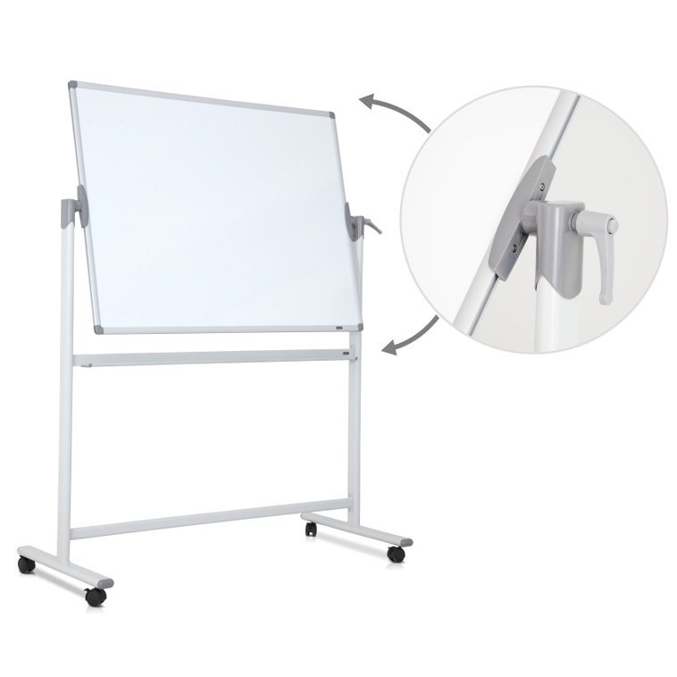 Future Magnetic Whiteboard 2 Faces with Stand Size 90x120cm 