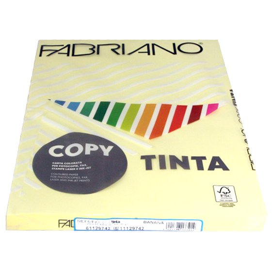 Fabriano Color Copy Paper 80gr A3 Pack 250 Sheet Banana Color 