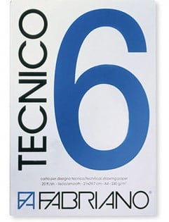 Fabriano Tecnico Hard 220gr A4 Pack 20 Sheet 