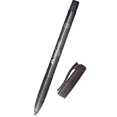 Faber Castell CX Dry Ink Pen Black Ink Color 0.7mm Ballpoint PK 10pcs