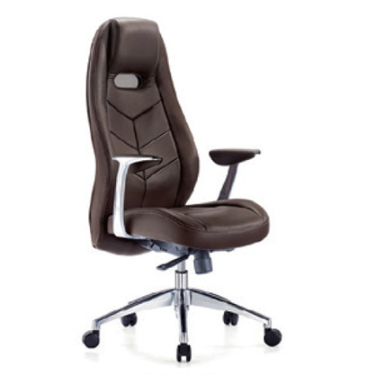 High Quality Office Chair High Back Leather With Chrom Base 
