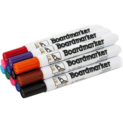 ROCO Whiteboard Marker 1.5-3mm RoundTip Assorted Color 12pcs 