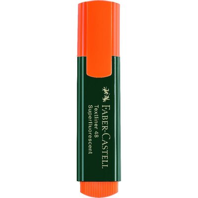 Faber Castell TextLiner48 Highlighter 1.2 - 5mm Chisel Tip Orange 