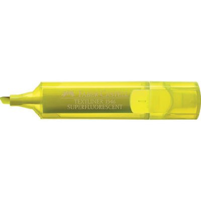 Faber Castell Textliner 1546 Highlighter 2-5 mm Chisel Tip Yellow 