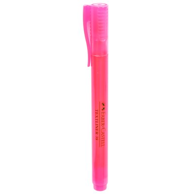 Faber-Castell Textliner 38 Highlighter 1.2-5mm Chisel Tip Pink 