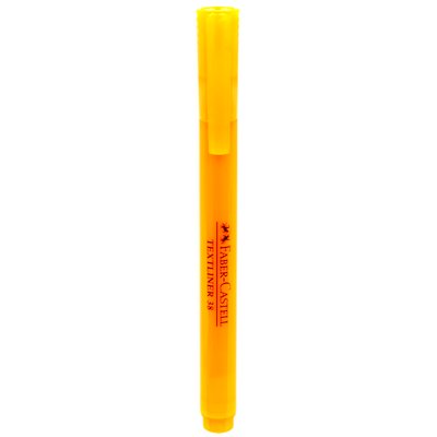 Faber-Castell Textliner 38 Highlighter 1.2-5mm Chisel Tip Orange 