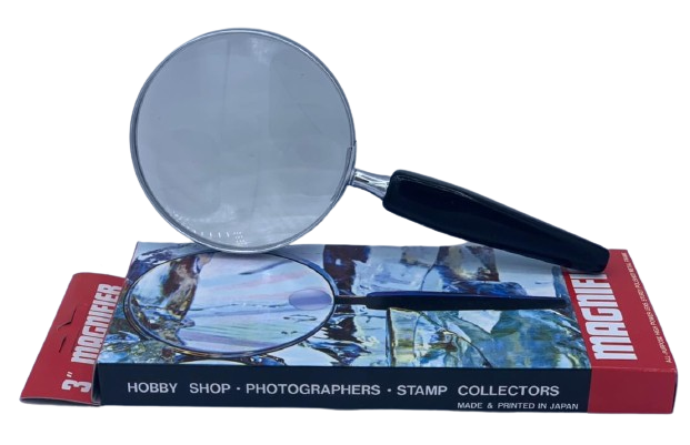 Circular Magnifier With Iron Frame & Handle Size 3 inch 